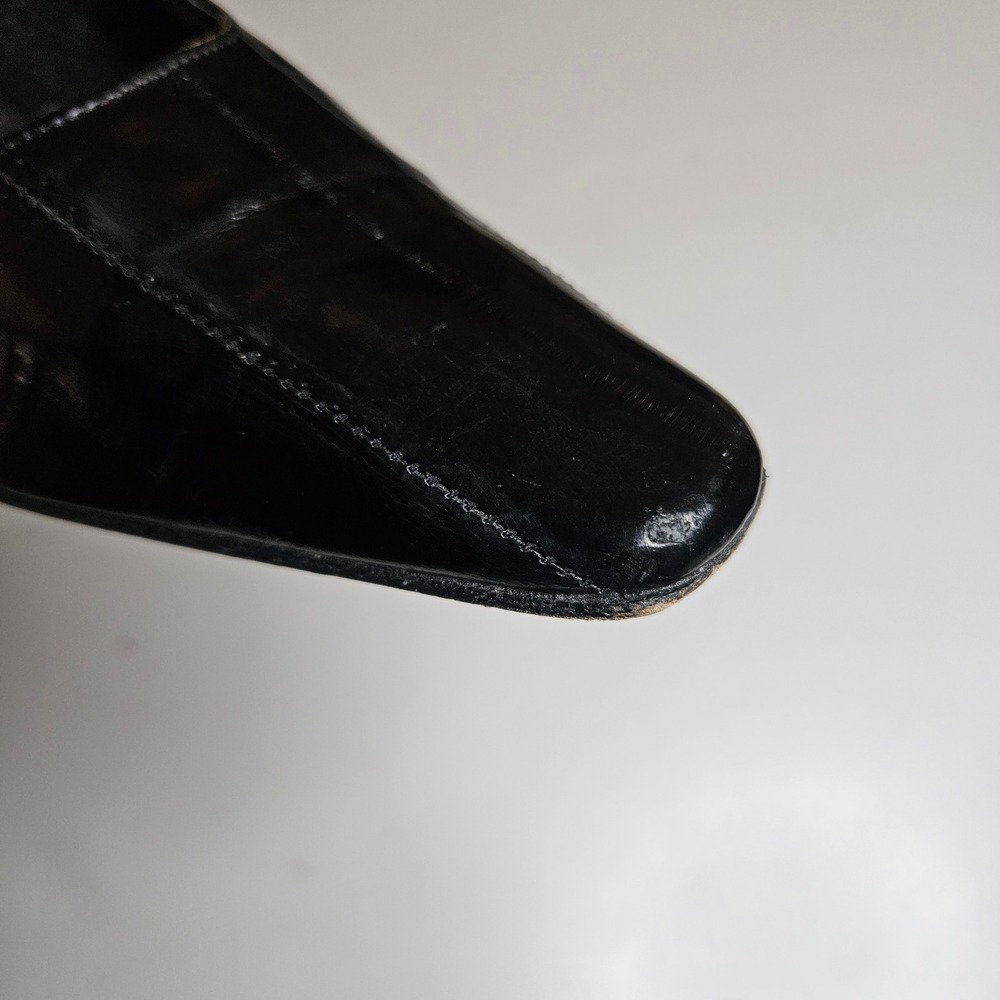 Vaneli Black Leather Pointed Toe Kitten Heel Pumps Womens Size 6M Vero Cuoio - Picture 16 of 16